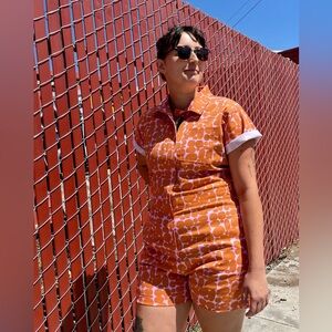 Nooworks Pebble People Shortalls Jumpsuit Medium